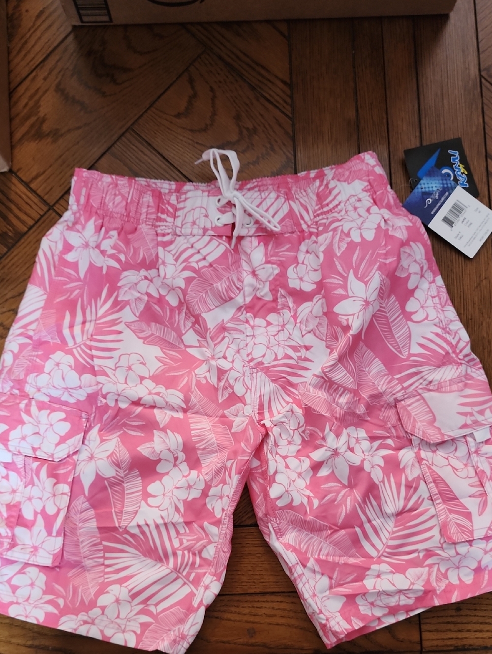 Men's swim trunks.
